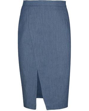 Conquista Denim Style Pencil Skirt - Blue