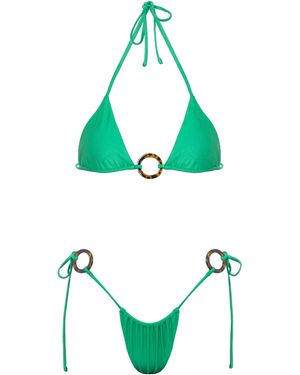 Viki Swim Dua Cheeky Bikini Bottom - Green