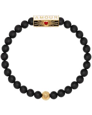 Nialaya Amour Onyx Bracelet - Black