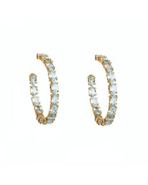 Bounkit Margaret Hoops Quartz - Metallic