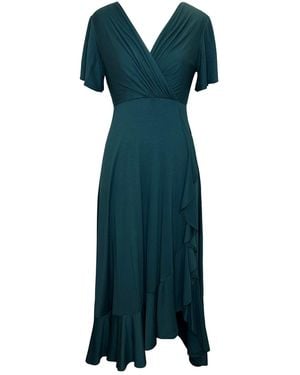 Alie Street London Waterfall Dress Petite Pine - Green