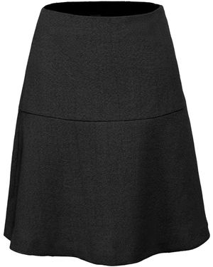 Smart and Joy 'Flounce Panel Skirt - Black