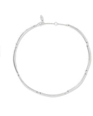 Stone Fruit Clavicle Necklace - Metallic