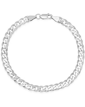 Kylie Harper Thick 8.5 Italian Miami Cuban Curb Chain Bracelet - Metallic