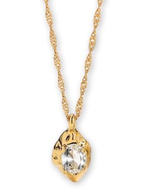 Classicharms Molten Pendant Necklace - Metallic