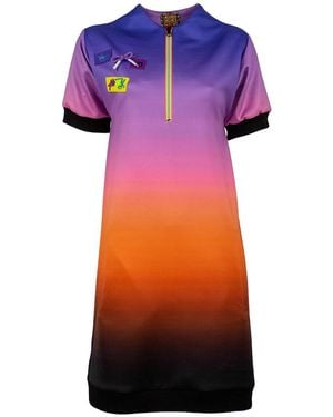Lalipop Design Ombre Mini Sweatdress - Purple