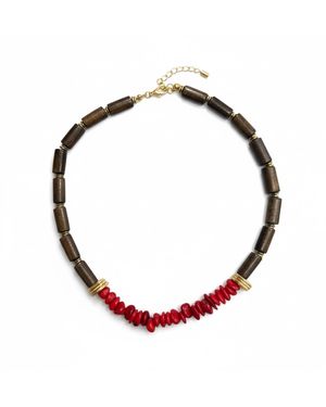 La Pluie Jewellery Coralia Terra Necklace - Red