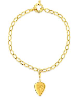 True Rocks 18Kt Plated Plectrum Charm Belcher Bracelet - Metallic