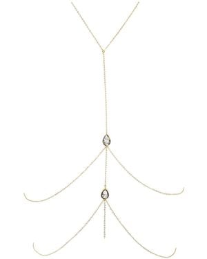 Studio Baloge Suspendue Goutte Body Chain - White