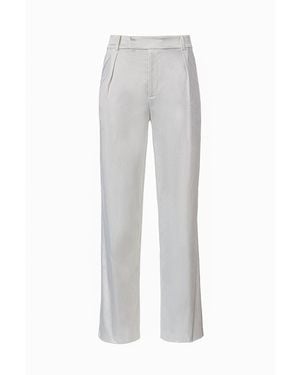 Lita Couture Wide-Leg Pants - Gray