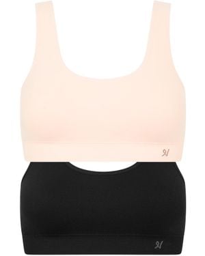Nudea The Essentials Crop Top 2 Pack - White