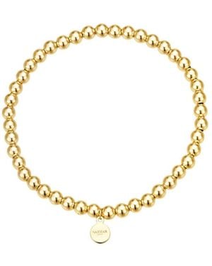 Nazzar Beaded Stretch Bracelet - Metallic