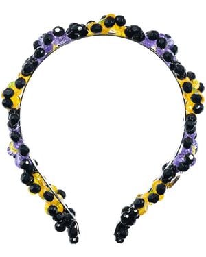 Tillie Beads Daisy Beaded Headband - Blue