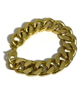 Rachel Nathan Thick Curb Classic Bracelet - Green