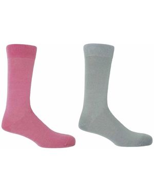 Peper Harow - Made in England Cloud Classic Socks - Gray