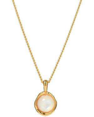 Muru Tiny Pearl Necklace For Wellbeing - Metallic