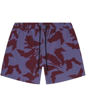 Playaluxe Tulum Volley Swim Trunk Burgundy Lilac - Purple