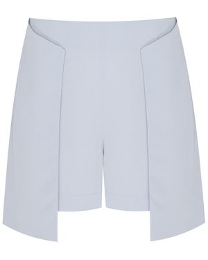 Madebyza Assymetric Cut Detailed Short - Blue