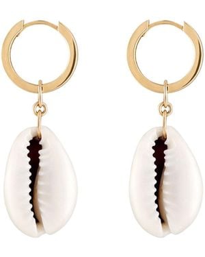Zigleys Cowrie Earrings - Metallic