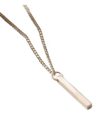 Posh Totty Designs Sterling Bar Necklace - Metallic