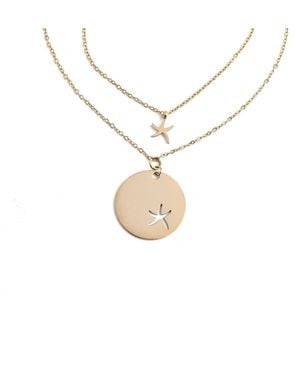 Starfish Project Community Starfish Pendant Necklace Set - Metallic