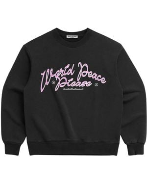 Dont Eat the Homies World Peace Please Crewneck - Black