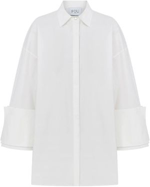 FOB PARIS Bernice Shirt Dress - White