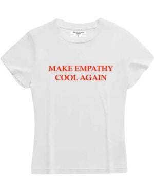 Dont Eat the Homies Make Empathy Cool Again Baby Tee - White