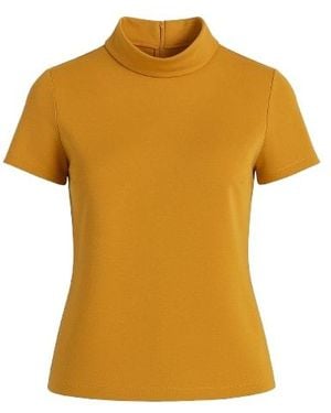 Conquista Short Sleeve Mustard Top - Yellow