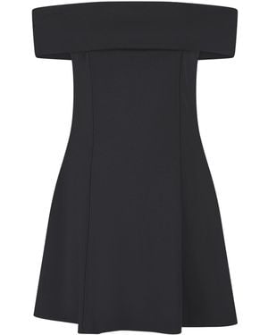 Celestine & Mae Solaris Bardot Mini Dress - Black