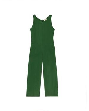 Thinking Mu Cupro Adriana Jumpsuit - Green