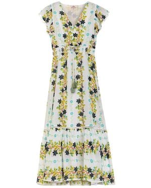 Niza Smocked Dress Riviera - Green