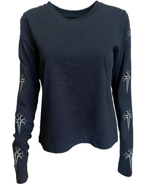 Galleriadele Dagger Long Sleeve T-Shirt - Blue