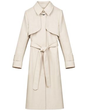 InAvati Neutrals Fitted Trench Coat - Natural