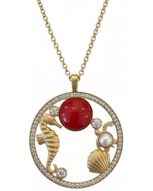 LÁTELITA London Oceanic Wonderland Necklace Coral - Metallic