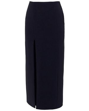 Nomi Fame Noara Skirt With A Slit - Blue