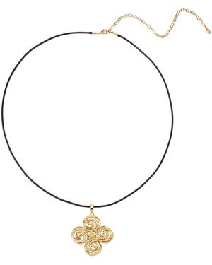 Retro Chic Eternal Spiral Necklace - Metallic