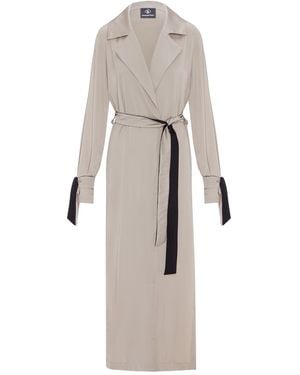 Mykaftan Neutrals Trench Coat - Natural