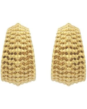 Zoe & Morgan Lily Hoop Earrings - Metallic