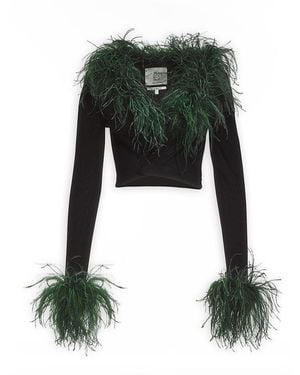 Maison sél Knit Cardigan – - Green