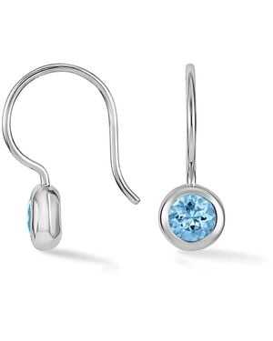 Dower & Hall Topaz Dewdrop Earrings - Blue