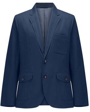Guards London Branford Lightweight Tailored Cotton Blazer - Blue