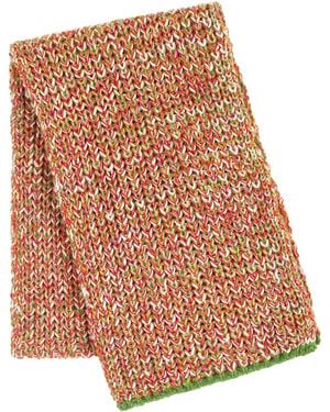Cara & The Sky Florence Twist Oversized Chunky Knitted Scarf - Green