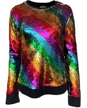 Any Old Iron Reversible Sequin Sweatshirt - Pink