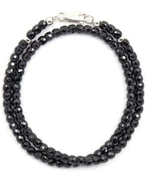 Shar Oke Cubic Zirconia & Sterling Bracelet - Black