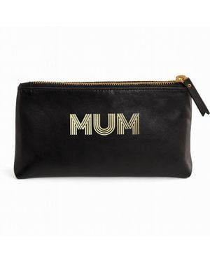 VIDA VIDA Mum Luxury Leather Cosmetic Bag - Black