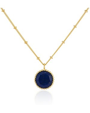 Auree Barcelona September Birthstone Necklace Lapis Lazuli - Blue