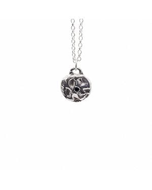 Moca Jewellery Moon Gem Pendant - White