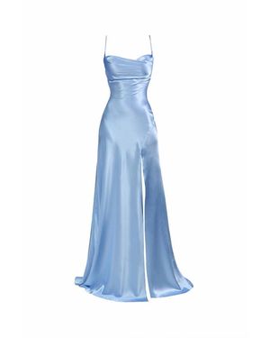 GIGII'S Aure Satin Dress Baby - Blue
