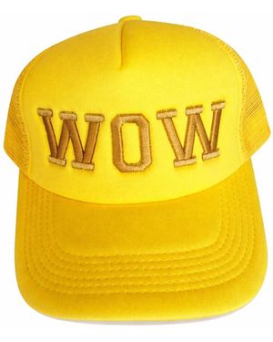 Julia Clancey Wow Trucker Cap - Yellow